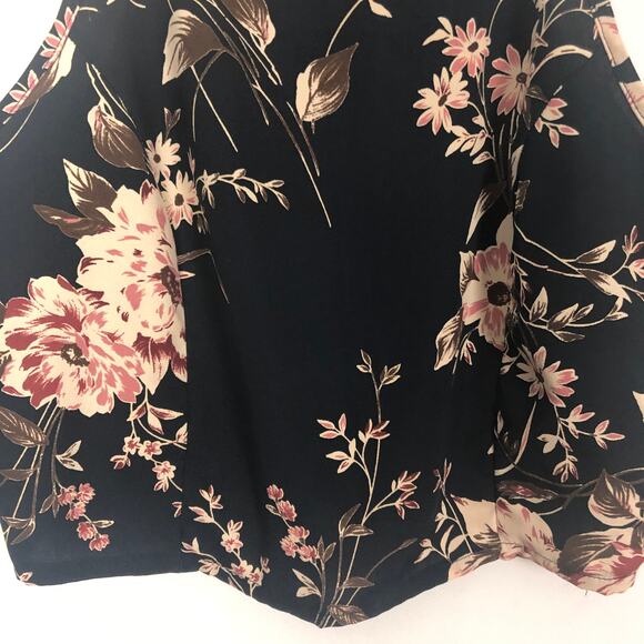 Vintage Mezzanine Top Juniors Large Y2K Floral Cropped Dainty Coquette Beachy - Picture 4 of 9